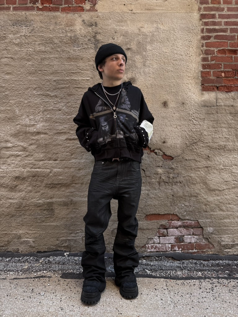 Midnight Black Zip Up