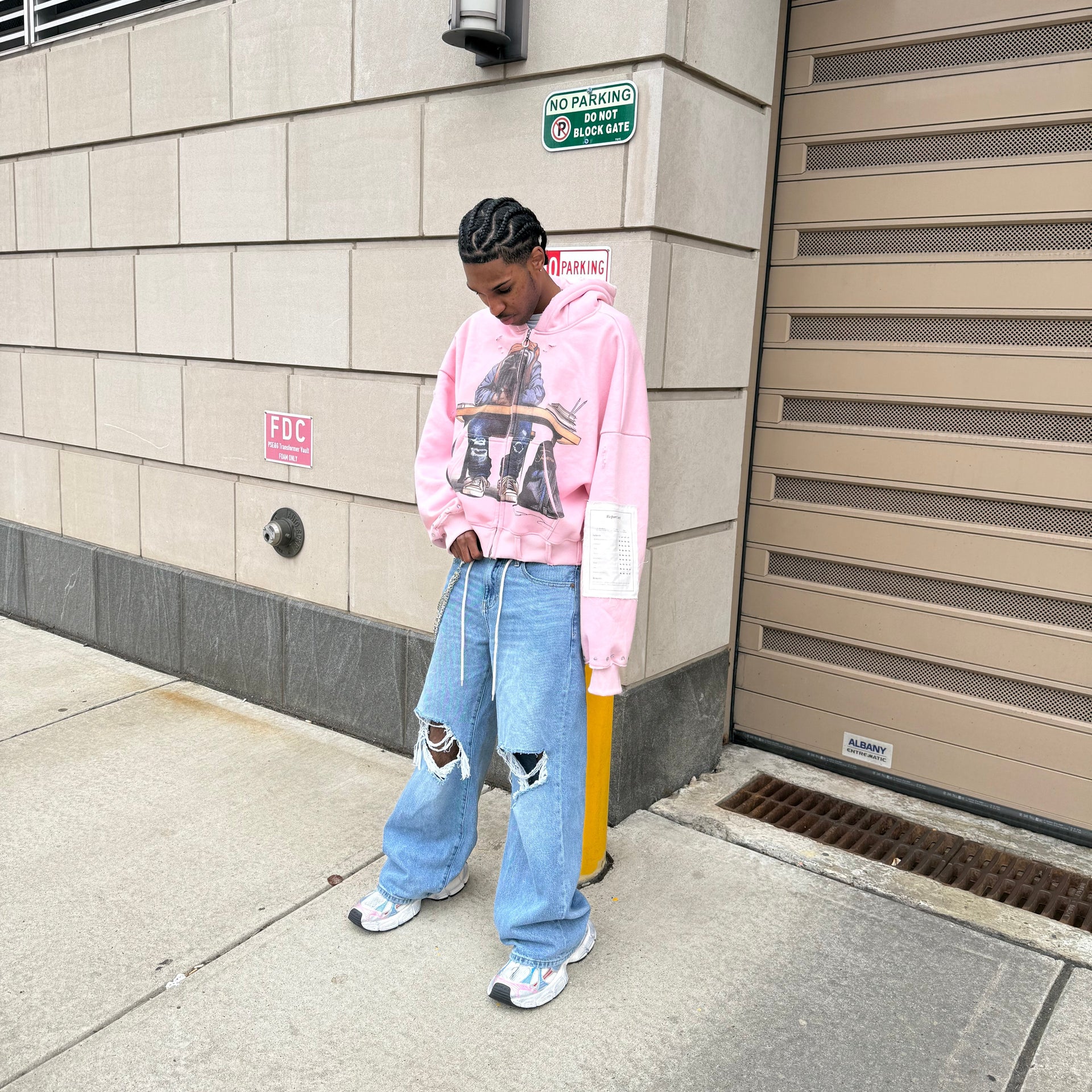 Bubblegum Pink Zip Up